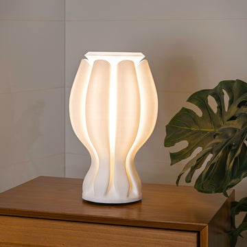 Flower Tropical Coastal Plant-Based PLA 3D Printed Dimmable LED Table Lamp - JONATHAN Y